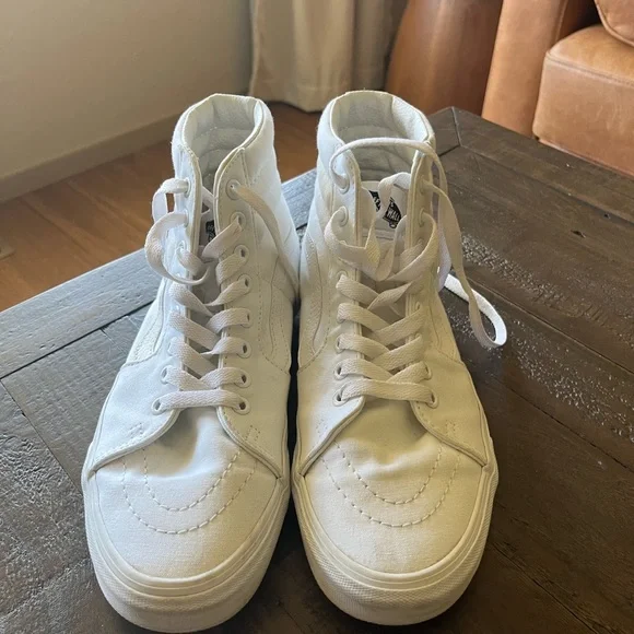 Van’s White High-Top Sneakers - Picture 2 of 4